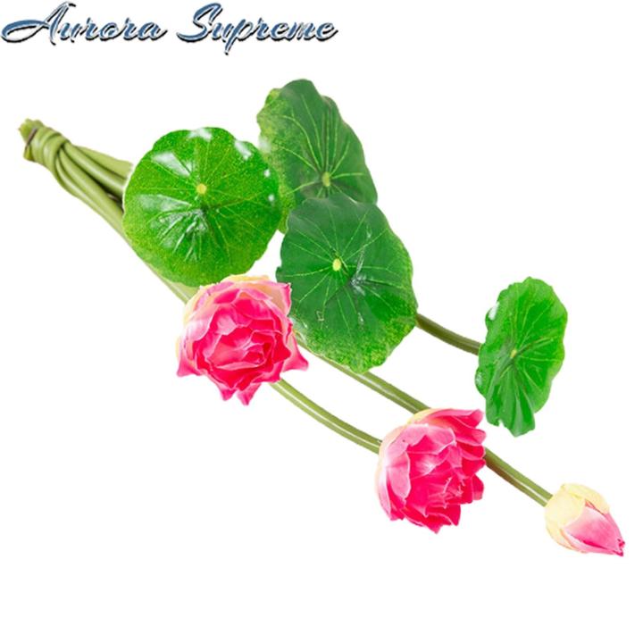Simulation Flower No Withering Lotus Faux Silk Artificial Flowers