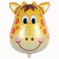 JUNGLE THEME FOIL BALLOONS - GIRAFFE FOIL BALLOON - 25 INCH GIRAFFE BALLOON. 