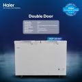 Haier 13.60 Cu Ft / Inverter / Double Door Series / HDF-385I ( Inverter + Balanced Cooling + Super Freeze Function + Twin Cabinet ) Deep Freezer. 