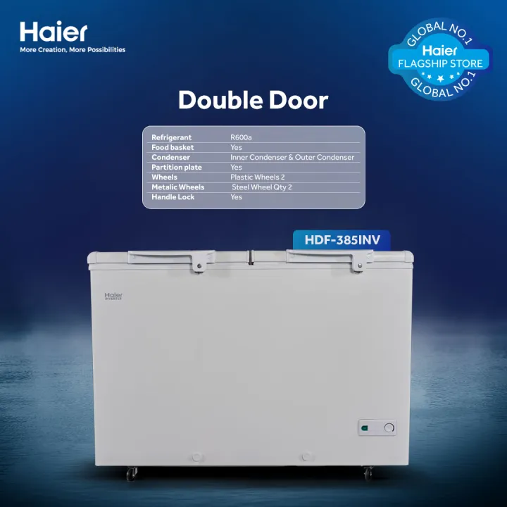 Haier%2013.60%20Cu%20Ft%20/%20Inverter%20/%20Double%20Door%20Series%20/%20HDF-385I%20(%20Inverter%20+%20Balanced%20Cooling%20+%20Super%20Freeze%20Function%20+%20Twin%20Cabinet%20)%20Deep%20Freezer%20-%20Image%202