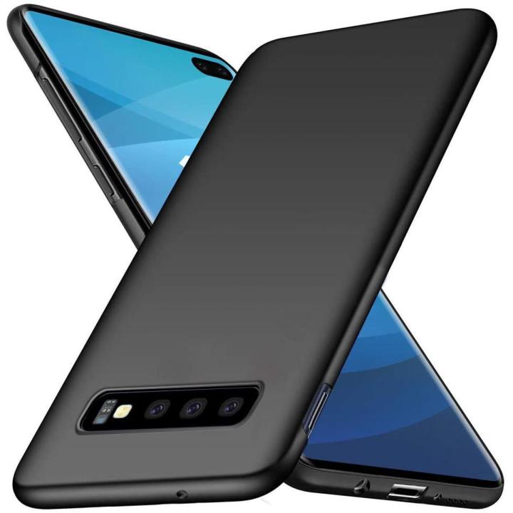 Samsung Galaxy S10 Plus MATTE BLACK FLEXIBLE TPU CASE SLIM COVER - SHOCKPROOF