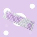 104Pcs/Set Universal Ergonomic Backlit Key Cap Keycaps for Mechanical Keyboard. 