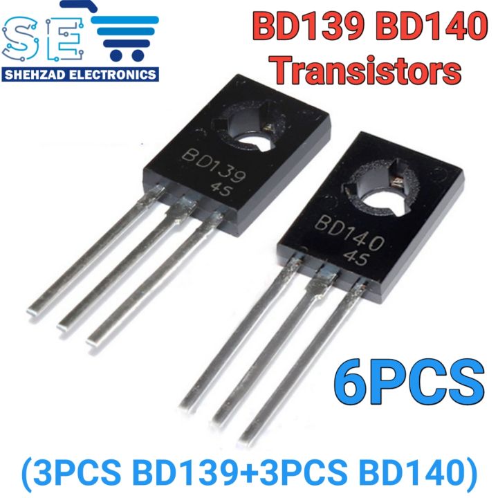 6PCS BD139 BD140 Transistor TO-126