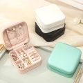Mini Jewelry Travel Case,Small Travel Jewelry Organizer, Portable Jewelry Box Travel Mini Storage Organizer Portable Display Storage Box For Rings Earrings Necklaces Gifts. 