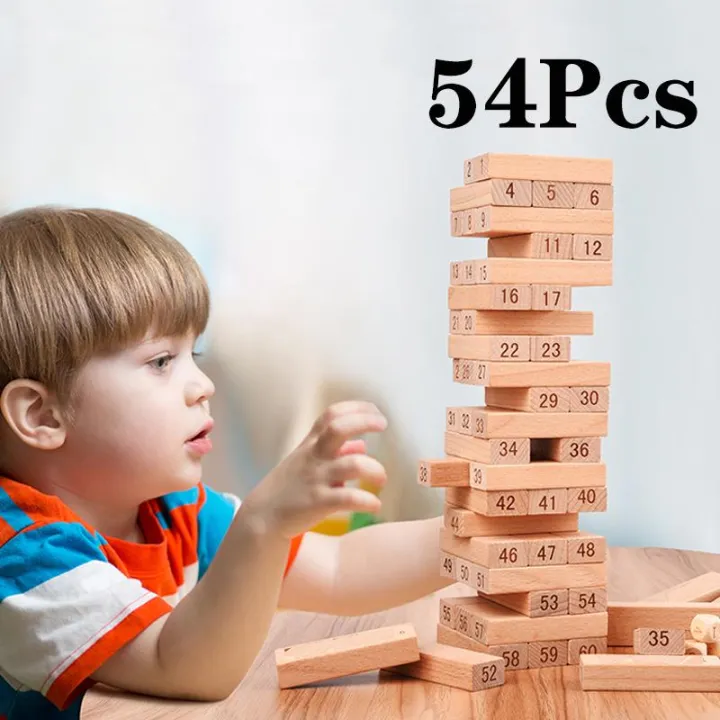 Wood%20Blocks%20Jenga%20Toys%20New%2054pcs/pack%20Wooden%20Tower%20Wood%20Building%20Blocks%20Toy%20Domino%20Stacker%20Educational%20Game%20Gift%20-%20Image%203