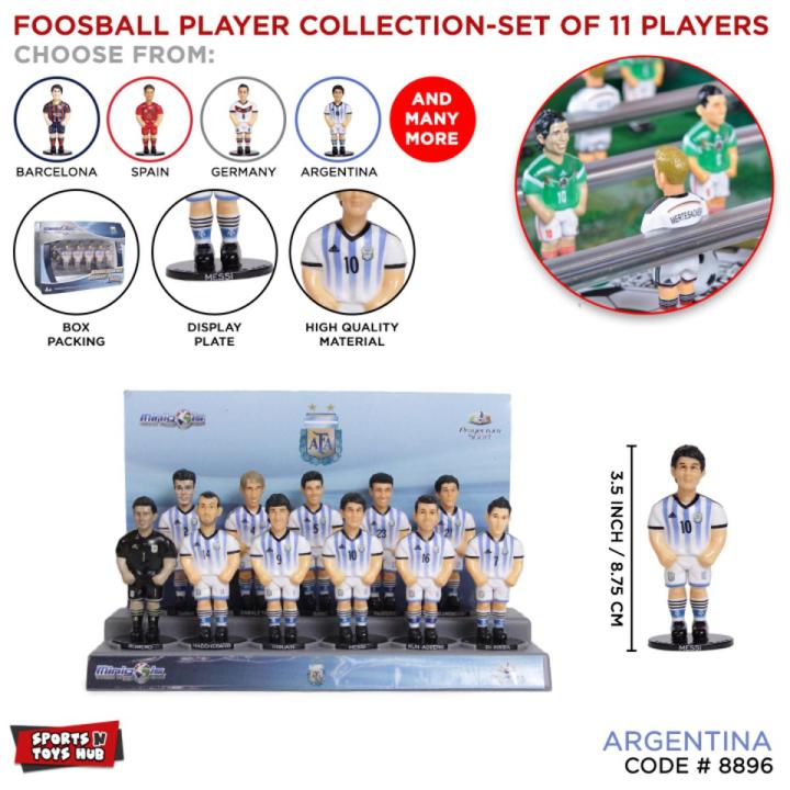 Table Football Collectible & Interchangeable Figures Collection, Minigols Figure Limited Edition Foosball Set, Foot Ball Team Player For Foosballs Game, World _Cup Footballer Character Special Edition, Mini Foos Balls Player, Minigols Soccer Table Teams