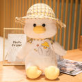 ins happy duck plush toy rag doll straw hat duck doll children girls birthday gift pillow wholesale. 