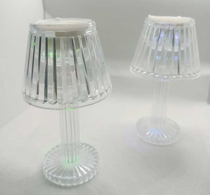 RGB Color Changing LED Night Light Mini Crystal Diamond Table Night Lamp Crystal Bedside Lamp RGB Color Changing Light Bed Lamp Decorative Desk Lamp Gift