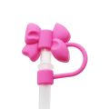 Portable Splash Proof Silicone Straw Covers Dust Proof Plugs Protector Reusable Bow Straw Cover Cap Drinking Straw Topper Accessories Bowknot Drinking Straw Tips Lids for Stanley 40/30 oz Tumbler Cups for 7-8mm Straws. 
