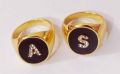Alphabet A And S Golden High Quality Couple Ring. 
