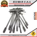 Pack of 3 - Hex Socket Hole Rubber Coated T Bar Wrench Spanner - 8mm, 10mm & 12mm. 