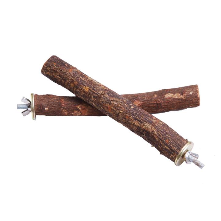 Picture Idea: Uk Bird Toy 2 Pack Natural Wooden Perches Bird Cage