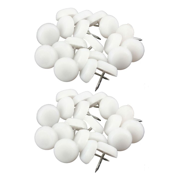 80pcs 20mm Felt Feet Pad Skid Glide Nail Protector Furniture Chair Table Leg