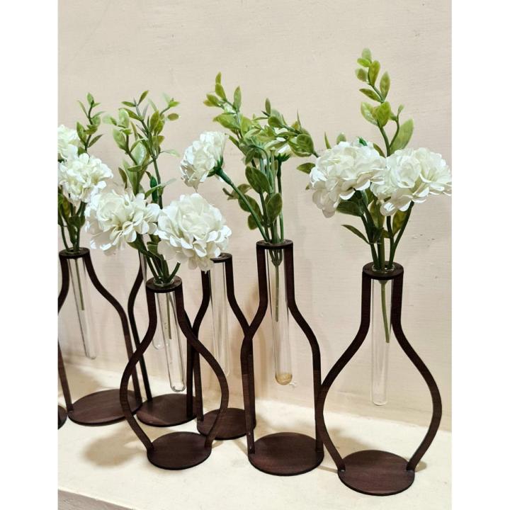 Wooden Vases Set 5 Pieces
