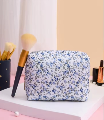 Floral%20Makeup%20Bag%20For%20Girls%20Nylon%20Travel%20Cosmetic%20Pouch%20Toiletry%20Handbag%20Large%20Zipper%20Organizer%20-%20Image%206