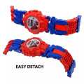 Superhero Spiderman Wrist Launcher Toy & Action Figure Set, Amazing Spider Web Launcher Role Play Toy For Kids Super Hero Flying Disk Shot_ Toys and Costume Gloves For Baby Boy Spider Man Toys. 