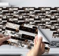 Colorful Self Adhesive Tile Stickers – Waterproof Peel & Stick Wall Tiles for Kitchen Backsplash, Bathroom & Home Décor | DIY Wallpaper Borders. 