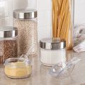 Kitchen Small Plastic Small Measger 8-lot Food Spot for Flour Spices or Lessy Transparent. 