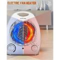 Electric Fan Heater with 2 heat setting and temperature controller. 