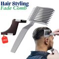 2 in 1 Barber Comb for Hair Cutting, Professional Fade Combs, Heat Resistant Clipper Comb, Curved Positioning Flat Top Hair Styling Comb for Men for Salon, Home, Travel. 