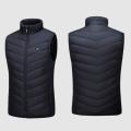 NEW Electric Heated Vest Fashion Black Warm Adjustable Battery Heated Vest USB Rechargeable Heating Thermal Vest Body Warmer Vest for Unisex. 