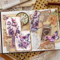 (GGBR) 60Pcs Vintage Scrapbooking Paper Decoupage Paper for Furniture Crafts Plants Antique Looking Papers. 