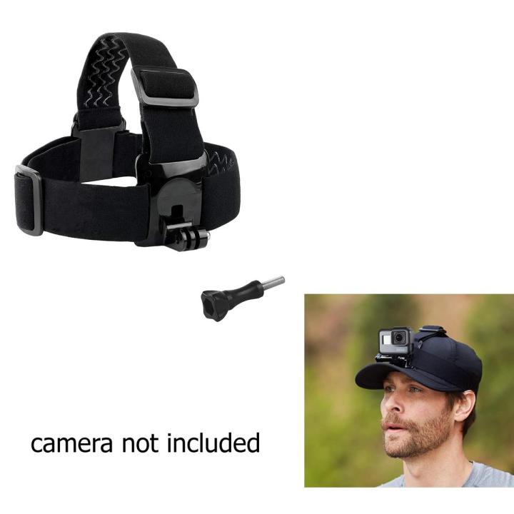 Combo - FU Elastic adjustable head strap mount belt for GoPro HD Hero 1/2/3/4/5 / 6/7 - Black