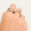 Crown Combination 100 Languages i Love You Projection Ring Couple Romantic Love Memory Wedding Ring Jewelry For Your Loved Once Valentine Gift. 