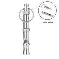 MA Adjustable Whistle Sound with Keychain Pet Training Stainless Steel Whistle. 