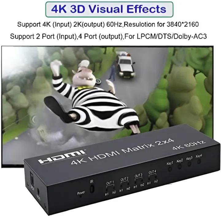 4k%20HDMI%20Matrix%202X4%20Splitter%204K%2060Hz%202%20in%204%20Out%20HDMI%20Splitter%20Switcher%20Audio%20Extractor%20AUX%20SPDIF%20Scale%20Down%20Extracci%C3%B3n%20de%20Canal%20DTS%205.1(2.0%20HDMI%202X4%20Matrix)%20-%20Image%205