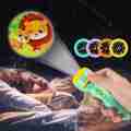 Cute Cartoon Creativity Toy Torch Lamp Flashlight Projector Toy Flashlight Projector Torch Lamp Toy Baby Sleeping Story Book. 