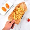 Boat Snack Basket, Iron Food Basket with Sauce Dippers, French Fries Basket, Food Oil Strainer Bucket, Creative Tableware Container, Stainless Steel Wire Strainers, Metal Wire Food Organizer for Home Restaurant. 