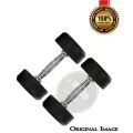 Pair Of Rubber Coated Dumbells 5 Kg  Home Gym Home Exercise. 