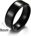 COMFORT ZOON Premium Quality 8mm Solid Black Beads Stretch Bracelet For Girls and Women - Ladies Girl Bead Hand Bracelets. 