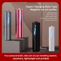 Portable Air Purifier Car Air Freshener Outdoor Hiking Rechargeable Neck Hanging Ionizer Negative Ion Generator Dust Remover. 
