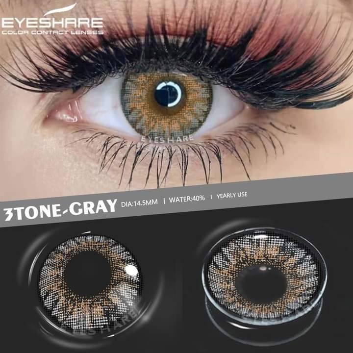 Grey%203%20Tone%20Color%20Eye%20Contact%20Lenses%20with%20free%20Kit%20Multi%20Color%20-%20Image%203