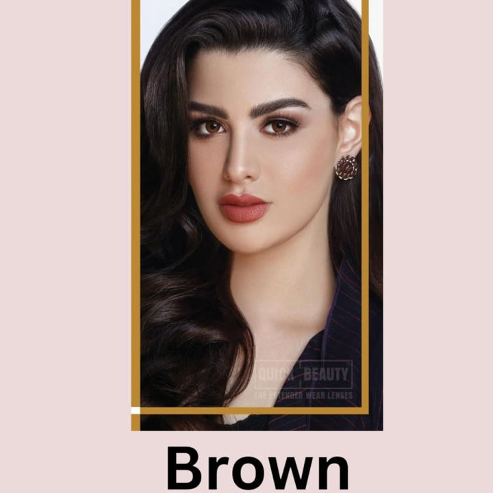 Quick Beauty Daily Wear Branded Colour Lenses Brown Shade