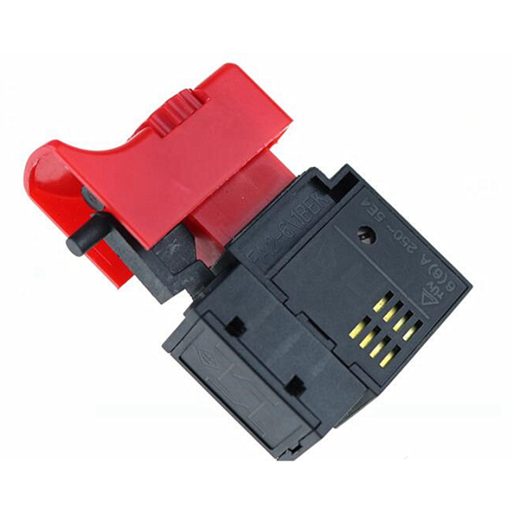 2PCS FA2-6/1BEK 250V 6A 5E4 Lock on Power Tool Electric Drill Trigger Switch Electric Tool Fittings Switch