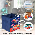 Easy Foldable Cubes Organizer Storage Basket Bin Storage Boxes Storage Container with Handles for Travel Moving Toy Storage Box.