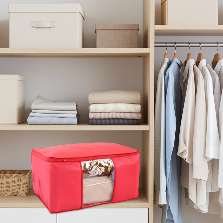 CUSTOMIZE Storage Bags-New Collapsible Bamboo Charcoal Organizer Bag Clothes Sweater Closet Storage BoxPortable Bamboo Storage Bags - Foldable Clothes Organizer Bags - Bamboo Charcoal Storage Boxes - Large Capacity Storage Bags - Eco-Friendly Storage Solu