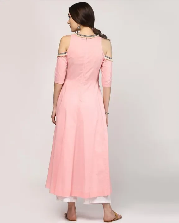 Pink%20Cotton%20Anarkali%20Off-Shoulder%20Kurta%20For%20Women%20-%20Image%204