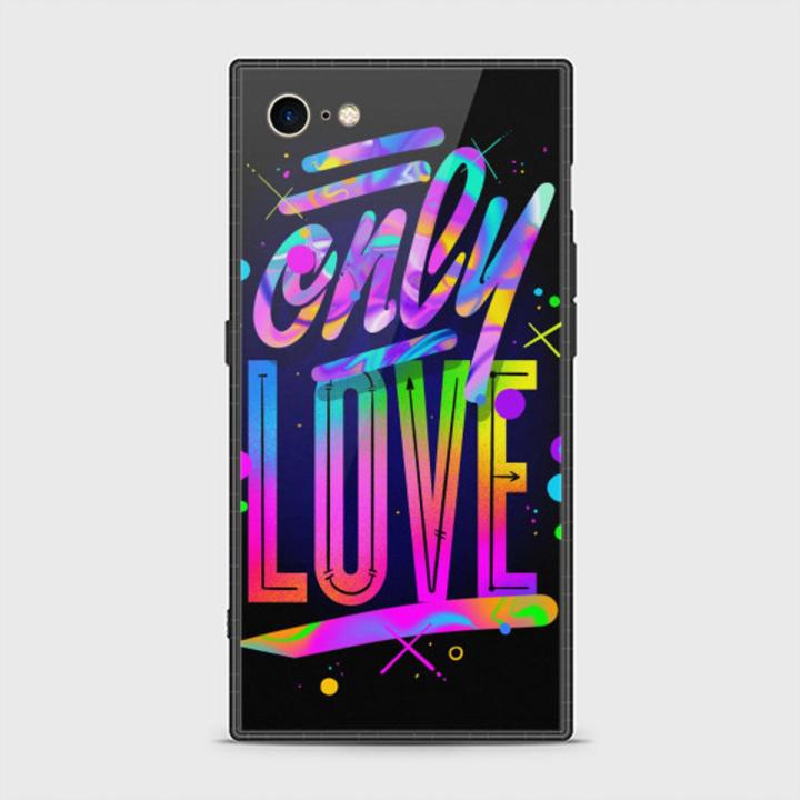 iPhone 7 Cover - SkinLee HQ Square Infinity Glass Case - Love Art - SKINLEE-356-1-998-4