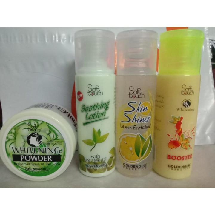 Pack Of 4 - Soothing Lotion + Skin Shiner +booster 120ml +Wht.Pow 75ml
