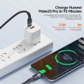 【Maroon Aeeioi】Essager 100W USB C To Type C Cable USB-C PD Fast Charging Wire Cord For Macbook Samsung Xiaomi Type-C USBC Cable 3M Charger. 