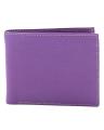 Leather Wallet - Gents in Purple Color 2 Flap Card Holder with Pic Holder. 