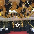 Pack of 200 ( 100 Golden & 100 Black ) Party Balloons 14 Inch High Quality Latex Balloons for Black and Golden Theme Birthday Party Decoration, Weddings. 