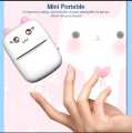 Pocket Inkless Mini Printer - 12 x Thermal Paper Roll - Thermal Portable Bluetooth Wireless Mini Printer For Kids - For Photo, Picture, Office Receipt, Label Note, QR Code - Compatible With IOS & Android - Pink & Blue. 