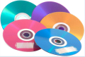 5 Colorful CD's For Room Decor, wall decor , creativity and for art purposes.. 
