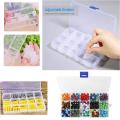 Adjustable Grid Transparent Plastic Beads/Art and craft Accessories/Hardware accessories/stationery Storage Box/Organizer. 