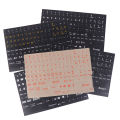 English 120 Keys Matte Standard Waterproof Keyboard Stickers Letter Alphabet. 
